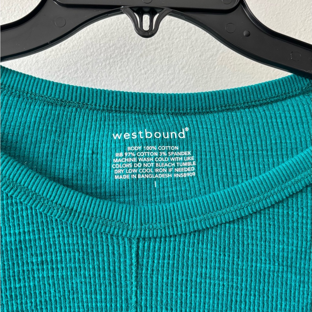 Teal Long Sleeve Top - Picture 2 of 3